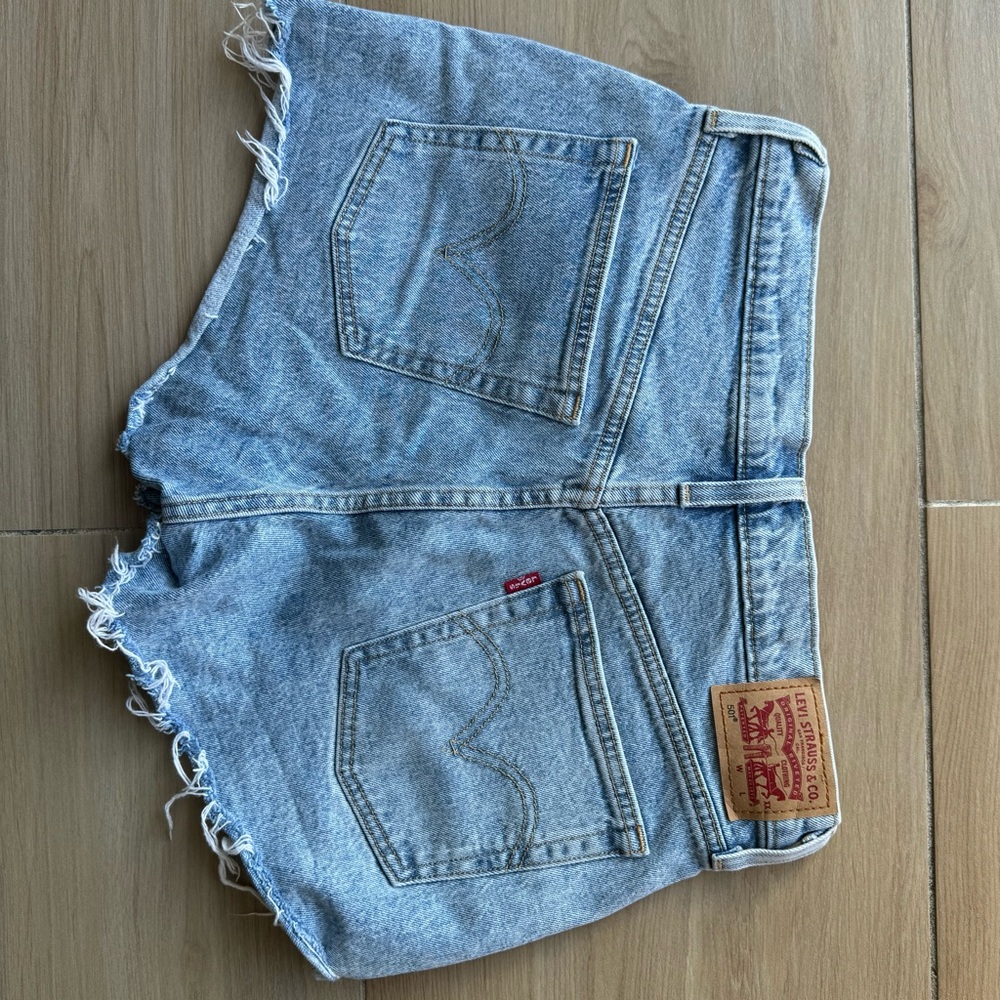 501 Levi's Women's Blue Denim Shorts